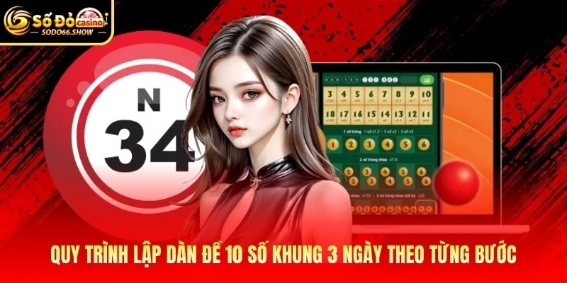 Quy trình lập dàn đề 10 số khung 3 ngày theo từng bước